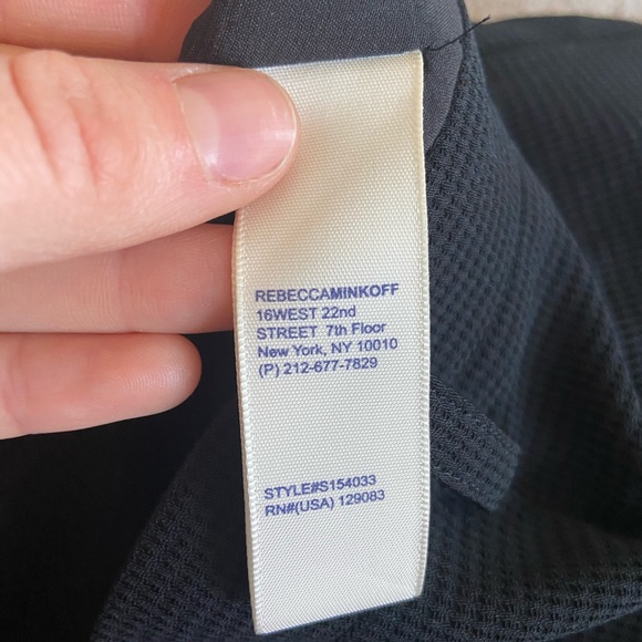 Rebecca Minkoff "Santos" Textured Shorts in back - Picture 4 of 5